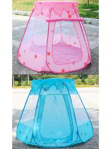 Tienda Con Patrón De Estrella Rosa (sin Bolas) Tienda De Juguete Para Niños, Carpa Para Piscina De Bolas Oceánicas De Interior/exterior, Casa De Juegos Star Tent, Tienda Plegable Portátil Para Chicos Y Chicas De 3 A 10 Años, Regalo De Navidad, Día De Acción De Gracias O Cumpleaños