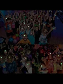 10 張恐龍發光臨時紋身,防水假紋身玩具,兒童女孩男孩恐龍派對禮品用品派對配件,發光派對用品禮品,臉部紋身貼紙 - 彩色 - 查看 6