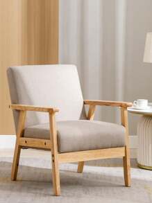 Duhome Padded Seat Wooden Lounge Accent Chairs For Living Room Bedroom Farmhouse Home Office Belcony