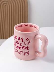 Pink 'beautiful Sweet Lovely' Cup - Pink - View 7