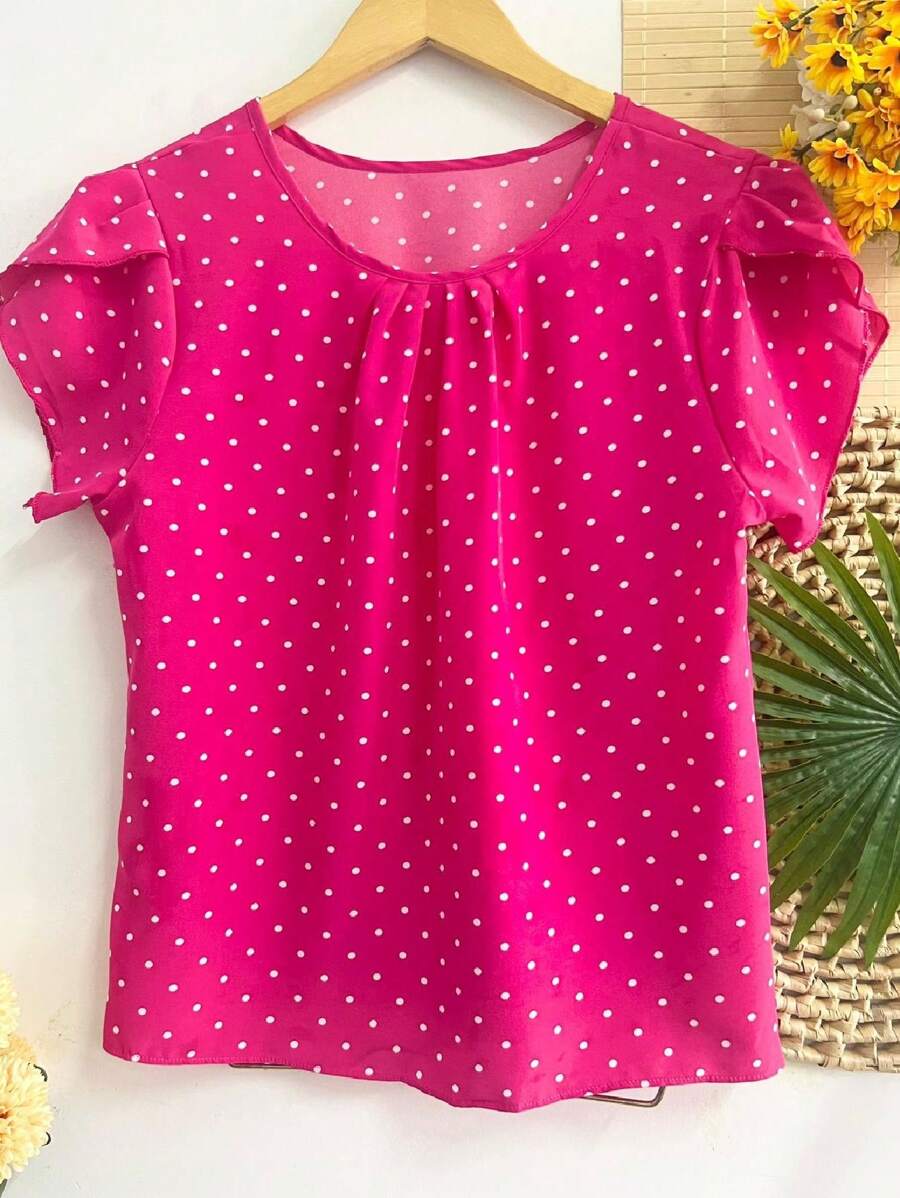 Women T-Shirts - Màu Hồng Tươi - Xem 1