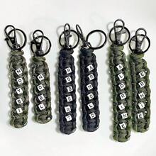 20pcs Rotatable Lobster Claw Clasps With 10pcs Keychains And 10pcs Split Rings, DIY Jewelry & Craft Supplies, Valentine Gift For Men And Women - Black - View 6