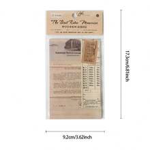 Plant & Floral Paper Material Bundle For Vintage Scrapbooking Decoration And Backing Paper - Multicolor - View 2