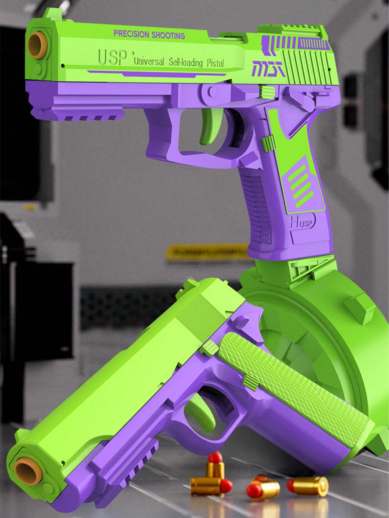 A Color Random Gravity 3d Carrot Gun Simulation Pistol Model That Can ...