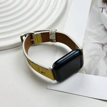 New Arrival Pu Leather Butterfly Strap Compatible With Apple Watch - Yellow - View 3