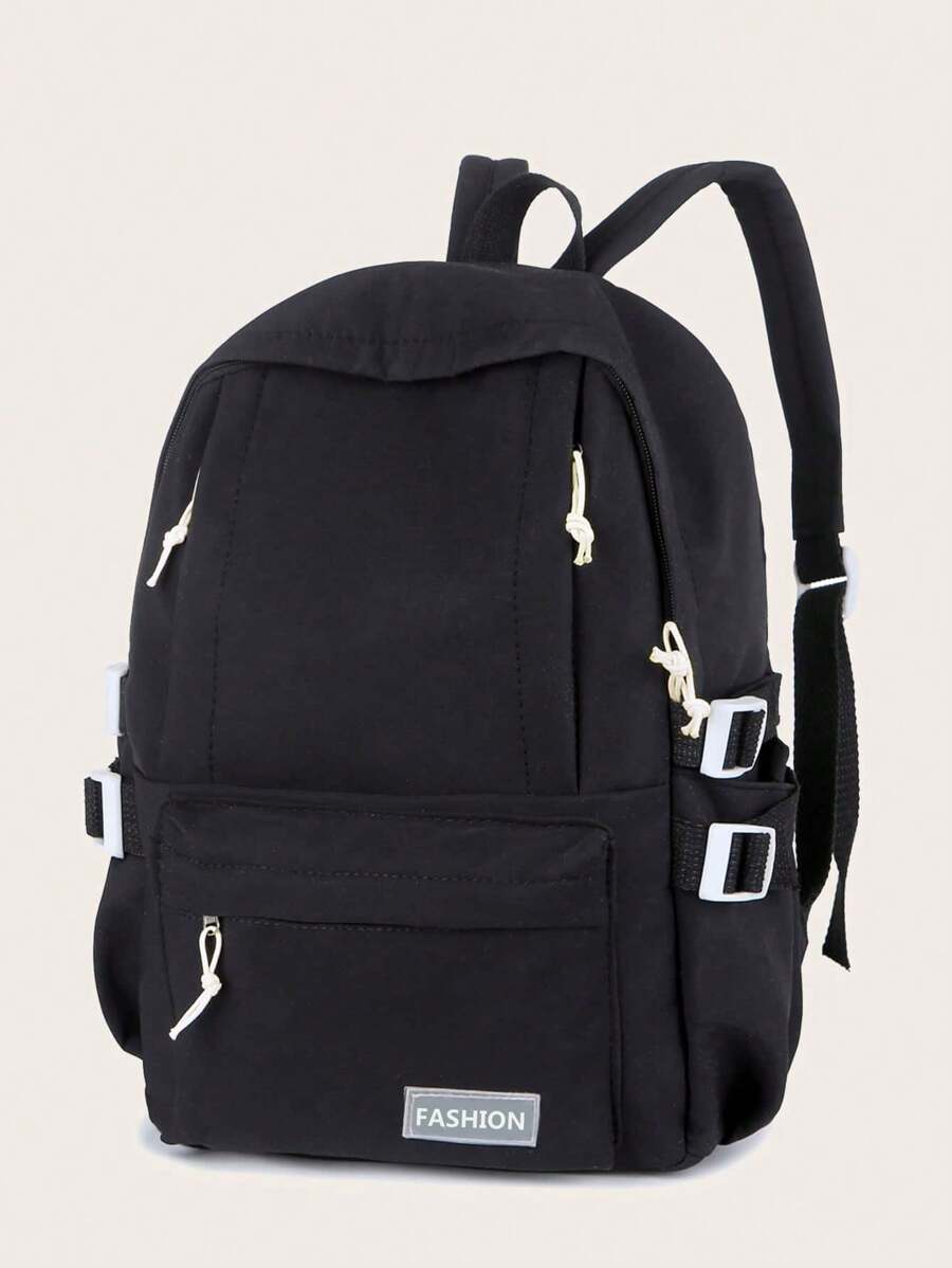 Ba lô màu trơn đa năng của Malist dành cho nữ, Nhiều túi du lịch ngoài trời Daypack Túi sách trong khuôn viên trường Thích hợp cho học sinh trung học cơ sở và sinh viên đại học, Ba lô đựng máy tính xách tay dành cho doanh nhân đi làm có sức chứa lớn Ba lô đi học, Cặp đi học, Ba lô đi học, Đi học lại, Ba lô lớn, Ba lô lớn Dung lượng, thích hợp cho các cô gái tuổi teen Nữ sinh viên đại học, hoàn hảo cho việc trở lại trường học, đại học, trung học cơ sở, trung học phổ thông - màu đen - Xem 1