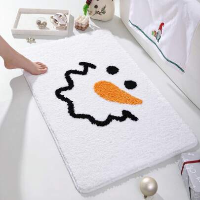  DeramHy Home Tomte Christmas Decor Bathroom Rug, Tomte Welcome Mat Non Slip Washable Bathtub Rug Bathroom Tub Kitchen Rug Decoration:[Multiple Places Of Use]: This Winter Christmas Round Rug Can Be Kitchen Mat, Door Mat, Indoor Door Mat And Fun Kitchen Mat. This Cute Welcome Rug Can Also Be A Christmas Gift For Your Friends And Families. Home Bathroom Decor Floor Carpet Outdoor Rug Door Mat Fall Decor Bathroom Accessories Back To School Entryway Decor