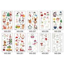 10pcs 10.5 X 6 Cm Christmas Glow In Dark Waterproof & Sweatproof Cartoon Temporary Tattoos - Multicolor - View 3