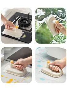 2入組創意魔術擦、廚房清潔布，非弄髒手的清潔擦，浴室懶人清潔工具，一次性清潔擦，適用於廚房油煙機、櫥櫃、牆壁、桌面清潔 - 白色 - 查看 7