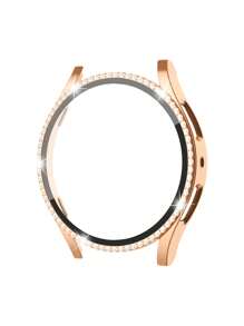 Set combinado de 2 en 1 de pulsera y carcasa compatible con Samsung Galaxy Watch 4, 5, 6 y 7 de 40/44MM. Pulsera de estilo milanés casual y de negocios, con carcasa de alambre trenzado de acero inoxidable y cierre magnético. Carcasa integrada anti-caída y resistente a arañazos de PC y cristal templado, compatible con Samsung Galaxy Watch 40/44MM. Pulsera y carcasa de moda y fácil de usar para mujeres.