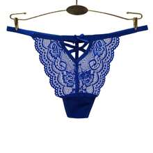 6入組蕾絲丁字褲,透氣空心褲