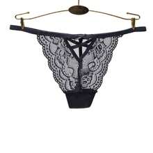 6入組蕾絲丁字褲,透氣空心褲