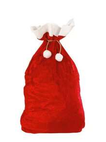 1 pièce Grand sac du Père Noël en velours avec cordon à coulisse, sac à cadeaux du Père Noël de 70x50 cm pour la décoration de Noël, cadeaux pour adultes et jouets