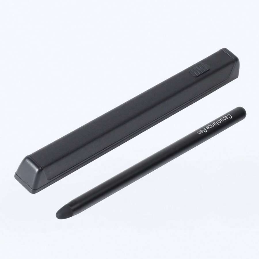 Compatible With Samsung Fold5 Capacitive Pen Box/Samsung Z Fold4 Foldable Screen Mobile Phone Stylus Storage Box/Z Fold3 Capacitive Pen Pull Box/High-End Unisex Samsung Touch Pen Case - White - View 1