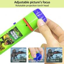 1 Stück Dinosaurier Taschenlampe Und Projektor Mit 3 Scheiben 24 Bilder, Dinosaurier Spielzeug Für Jungen, Coole Kinder Taschenlampe, Dinosauier Geschenkidee Für Kleinkinder Und 3+ Jahre Alte Jungen, Mädchen, Geburtstagsgeschenk (ohne Batterie)
