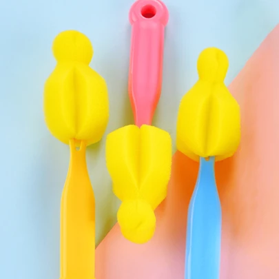 4 Pcs Soft Spiral Baby Nipple Cleaning Brushes, Universal For Wide Neck & Standard Neck Nipples, Lightweight And Compact For Easy Storage, Ideal For Daily Cleaning Of Baby Bottles And Nipples, Suitable For Home, Outdoor Use, Back To School Season & Mother's Day