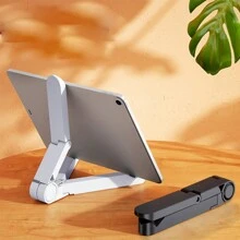 1 件通用手机支架塑料支架兼容 iPad 兼容三星平板电脑手机支架配件 - 白色 - 查看 1