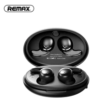 REMAX Newest Upgraded Wireless Bluetooth Earbuds, Sleep Earbuds, 20H Play Time To Enjoy Your Night, Touch Control, Cute Look, Comfortable Earphone, Wireless Stereo Earphones, Earphone Mini, Light Weight With Liquid Silicone Design, Friendly For Use When Sleep, Gift For Lover/Parents(Black/Beige)