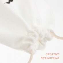 10入組女士便攜芭蕾舞鞋收納袋,專業跳舞尖頭鞋袋 - 米色 - 查看 7