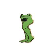 1 Pieza Broche Duro Divertido De Rana Musculosa, Lindo Broche De Regalo De Cumpleaños Para Amigos - Verde - Ver 4