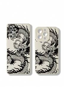 Chinese Dragon Print Phone Case Compatible With IPhone15/15Plus/15Pro/15Promax,International Version, Not The Domestic Version - Multicolor - View 4