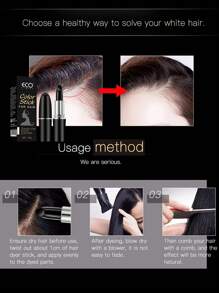 1入組頭髮顏色棒、髮根染髮筆