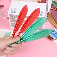 1 chiếc/3 chiếc/6 chiếc Creative Lông vũ Bút bi 0.5mm - Nhiều màu - Xem 10