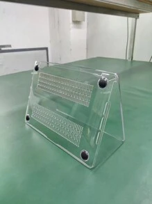 1pc Clear Artificial Crystal Case For 13pro Laptop Protective Cover - Clear - View 4