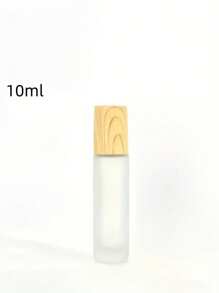 1pc Roller Bottle With Woodgrain Lid, Essential Oil Perfume Roll On Bottle, Compact And Portable, Frosted Glass Bottle With Roller Ball, Suitable For Perfume, Essential Oils, Floral Water And So On,Essential Oil Roller Bottle, 10ml Empty Roll On Bottles With Stainless Steel Roller Balls, Perfume Roll On Bottles Aromatherapy Oil Container, Travel Essentials - Clear - View 3