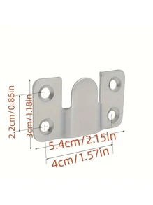 2套/組不銹鋼山形扣沙發連接鉤,插入夾,固定配件,畫框五金配件 - 銀色 - 查看 7