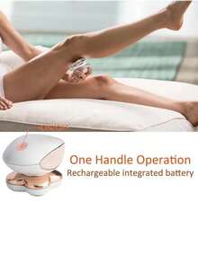 Leg Hair Remover For Women, Electric Razor For Women With LED Light For Instant And Painless Leg Hair Removal - Pink White - View 7