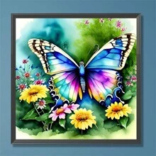5d Diamond Painting Set Phoenix & Butterfly Pattern Suitable For Adults Or Beginners Diy Full Rhinestone Embroidery Art Craft Home Wall Decoration - Multicolor - View 1