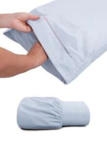 Sheet Sets with Pillowcases - Màu xanh nhạt - Xem 3