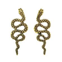 1 đôi Bohemian Vintage Con rắn Hình dạng Hợp kim Bông tai stud Đối với phụ nữ - Đồng - Xem 2
