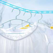 1 條加厚晾衣繩,適合室內/室外/旅行,防滑,防風,無需鑽孔