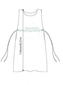 One Red And White Plaid Apron,Modern And Simple, Plus Size, Front And Back Split Style Anti-Fouling Coat,Suitable For Home Use/Kitchen Baking / Restaurant Cafe Flower Shop And Other Workplaces - red and white grid - View 2