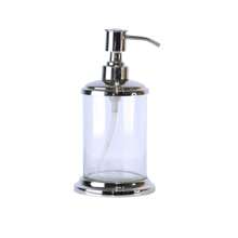 Kit 4 Peças Lavabo de Aço Inoxidável e Vidro para Banheiro Cristal - Prata - Visão 2