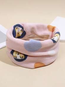 1pc Children's Cartoon Printed Warm Scarf Suitable For Outdoor Winter Protection - Multicolor - View 2