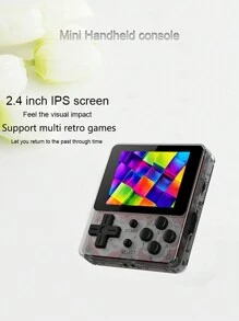 8-bit Handheld Portable Gaming Console With 300+ Classic Retro Games, Tv And Av Outputs, Plug And Play, Nostalgic Electronic Mini Game Station, Toy Holiday Gift - Purple - View 2