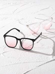 2 件装方形镜框时尚 Y2K 眼镜 女士旅行日常生活服饰配饰