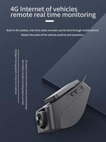 K19 4g Mini Hidden Car Dvr 1080p Fhd Gps Tracking Dual Cameras 4g Wifi Remote Monitoring, Supports Up To 128g Tf Card, Suitable For Any Vehicles - Black - View 2
