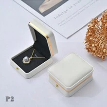 1pc High-grade Leather Ring Box Pendant Box Bracelet Box Necklace Box For Jewelry Packaging