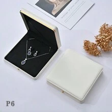 1pc High-grade Leather Ring Box Pendant Box Bracelet Box Necklace Box For Jewelry Packaging