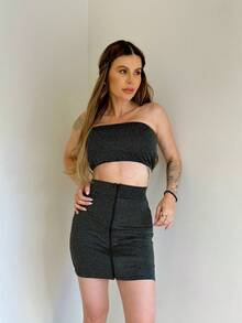 Women Two-piece Outfits - 黑色 - 查看 3