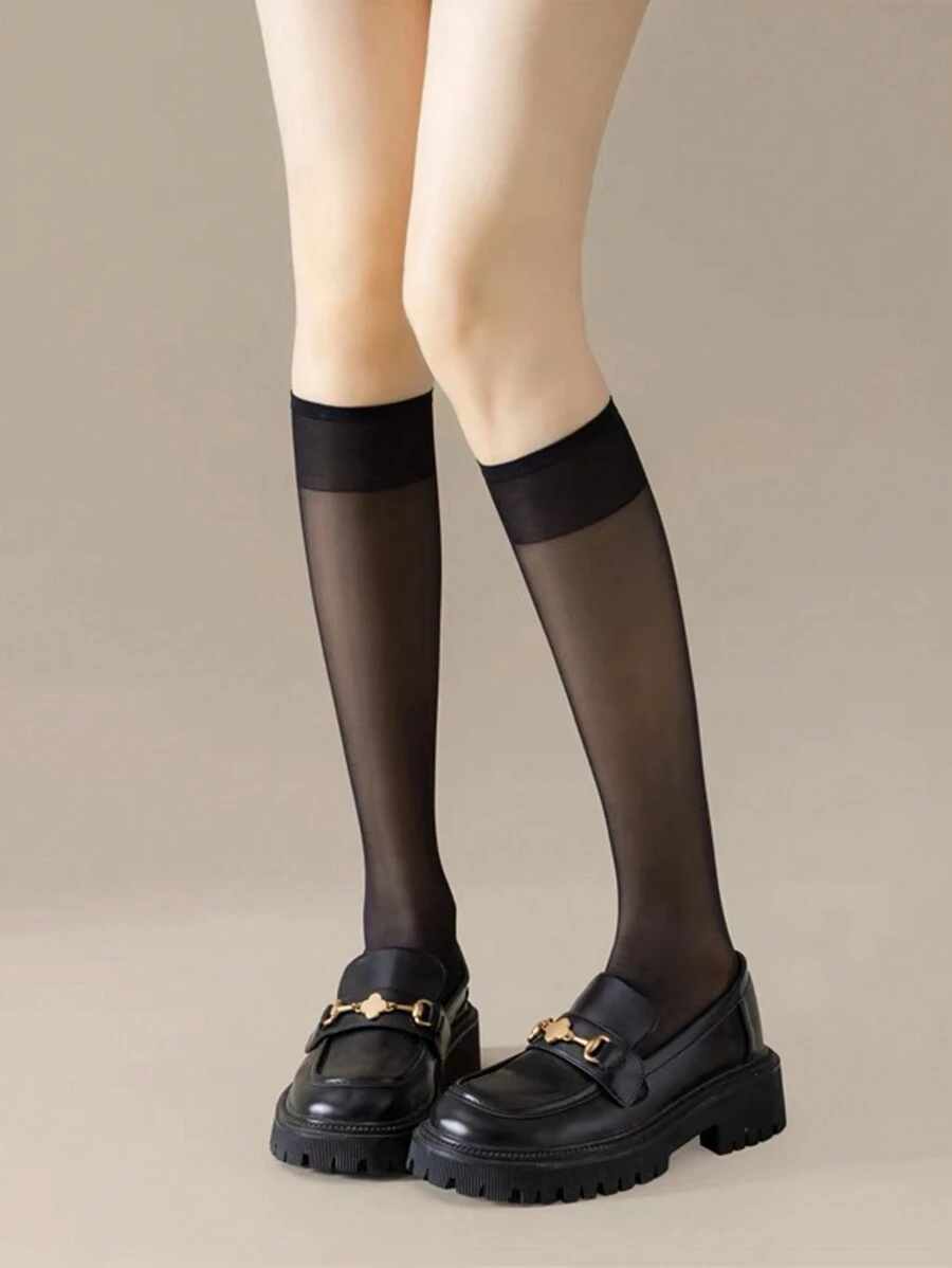 1對女士超過膝襪,性感尼龍大腿高襪