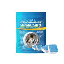 4pcs Washing Machine Deep Cleaning Tablets For Drum Type, Clean Stain And Odor Of Inner Tub Water Tank - Blue - View 5