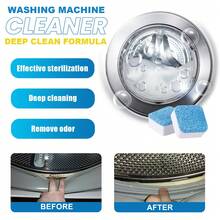 4pcs Washing Machine Deep Cleaning Tablets For Drum Type, Clean Stain And Odor Of Inner Tub Water Tank - Blue - View 2