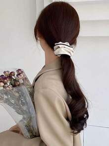 2 件復古風格髮飾套裝 - 髮圈和髮帶