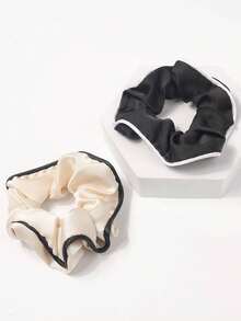 2 件復古風格髮飾套裝 - 髮圈和髮帶