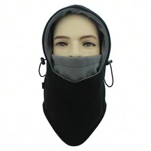 Outfly Bộ kết hợp mũ và găng tay trượt tuyết mùa đông dành cho cả nam và nữ! Được làm bằng vải lót nhiệt và chống gió, có mặt nạ Balaclava có thể bảo vệ thêm khỏi gió và lạnh! Thích hợp cho trượt tuyết, trượt ván trên tuyết, đi xe trượt tuyết và các môn thể thao mùa đông khác hoặc các hoạt động ngoài trời! - màu đen - Xem 4